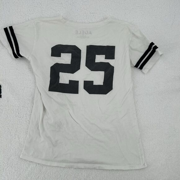 Adele “Hello” 2016 Tour T-Shirt Women’s Medium STAIN 25 Black & White Tee - Picture 1 of 9